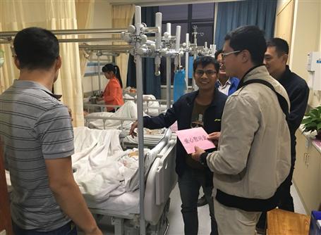 雪中送炭三九暖，愛心慰問家人情 記探望同事吳宇家人