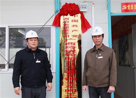 發(fā)揮戰(zhàn)斗堡壘作用！冶建又一個項目部黨支部揭牌